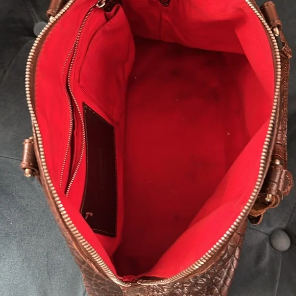 Dooney & Bourke Brown Leather Handbag - Picture 5 of 6